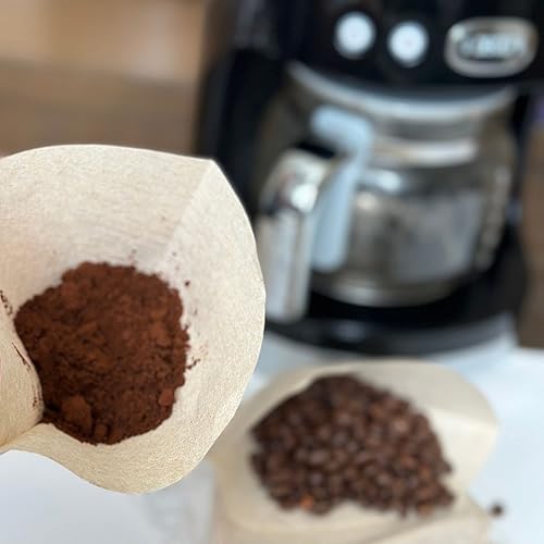 Miniatura 5 de Filtro de café en cono # 2 – Paquete de 100 filtros de café en forma de cono orgánico marrón natural para 2 a 6 tazas, filtro desechable y sin