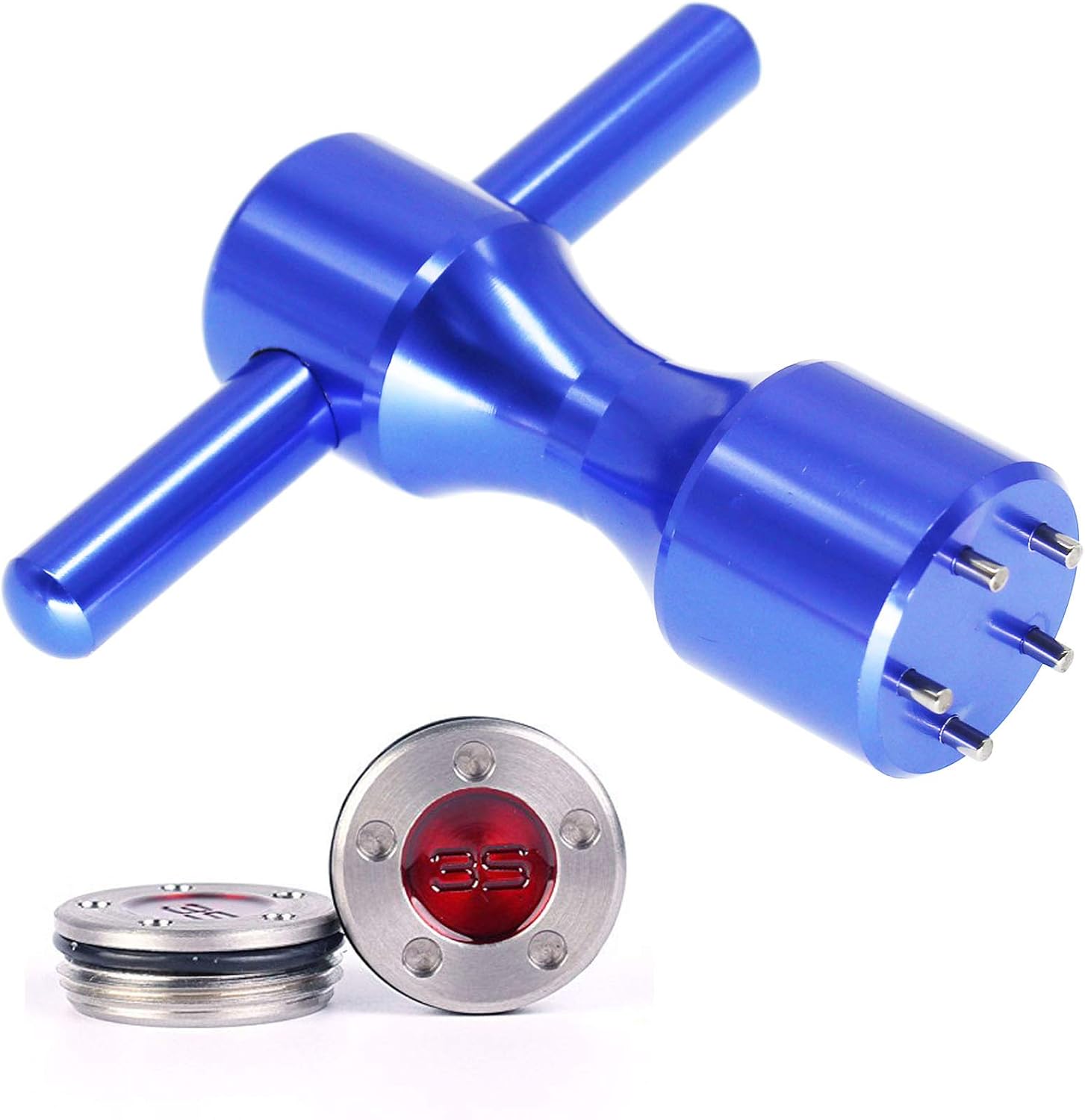 HISTAR 2Pcs Golf Custom red Weights + Blue Wrench for Titleist Scotty Cameron Putters
