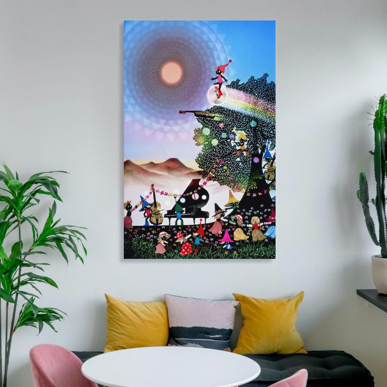 Amazon.co.jp: 藤城清治 油絵 クールの印刷 複製画 絵画 アート