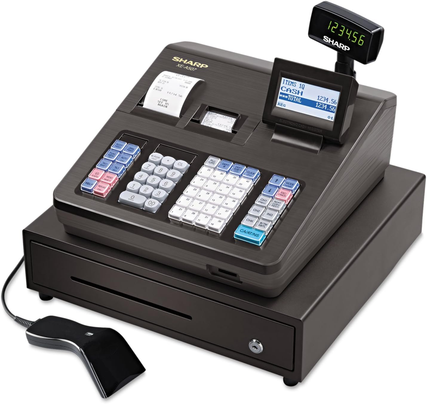 Sharp XEA507 Bar Code Scanning and Dual Receipt Cash Register