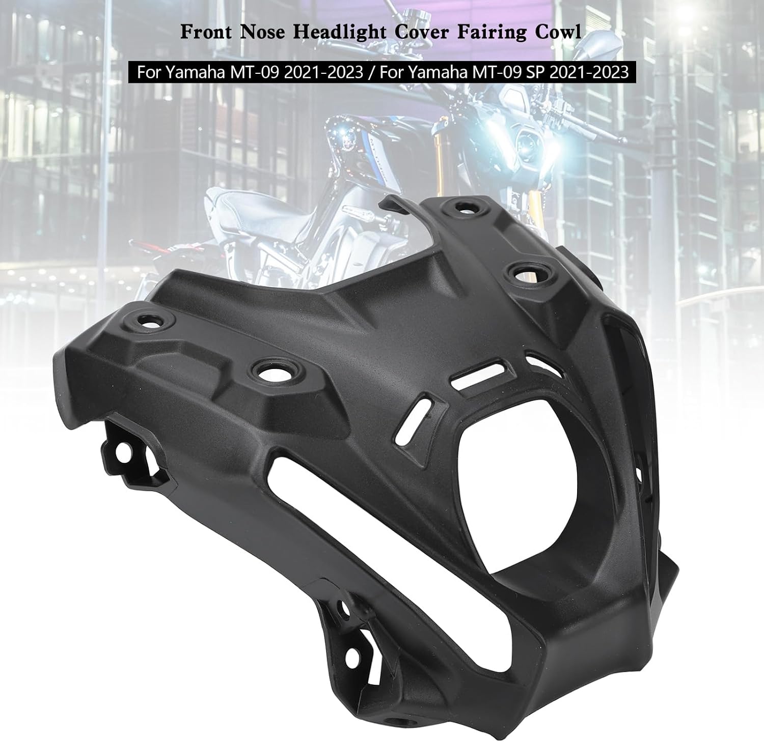 Front Nose Headlight Cover Fairing Cowl fit for Yamaha MT-09 2021-2023, for Yamaha MT-09 SP 2021-2023