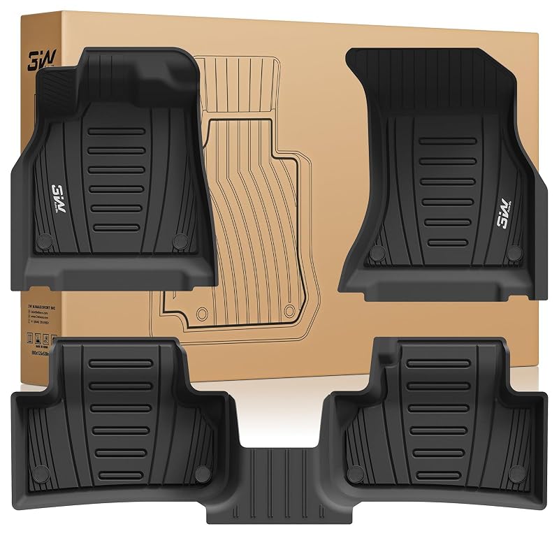 Tapetes automotivos sob medida para Audi Q5/SQ5 2018–2025 em TPE, dianteiros e traseiros, 3W