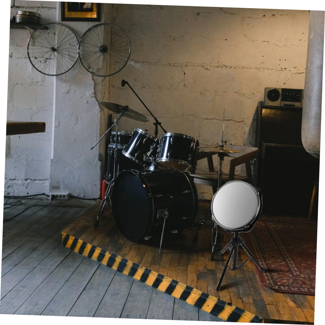 1Pc Dumb Drum Mute Cushion for Beginners Portable Drum Practice Pad for Quiet Drumming for Family Simulated Drum Pad for Realistic Feel Convenient