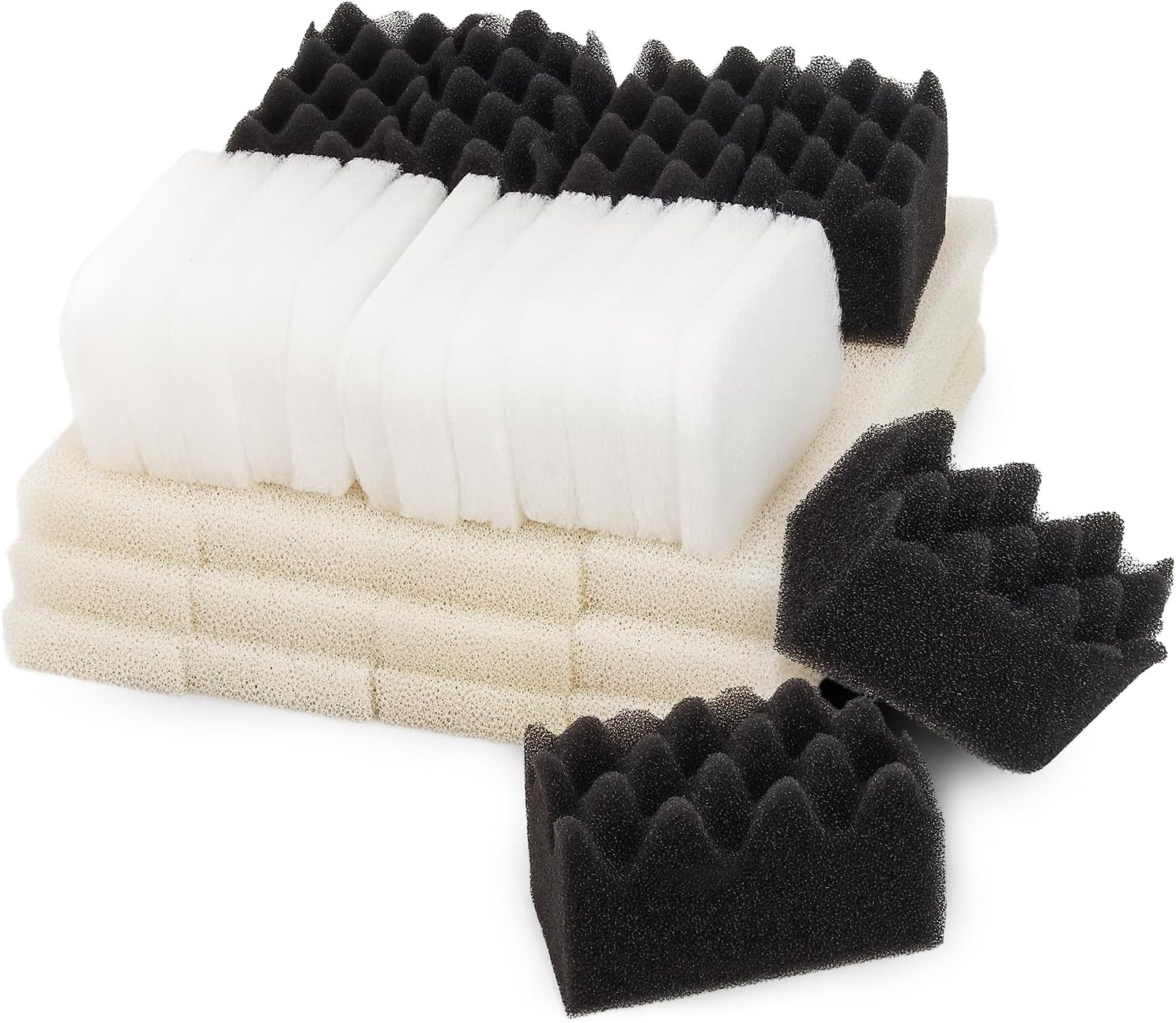 LTWHOME Value Pack of Foam Filters and Polishing Pads Set Fit for Fluval 404, 405,406 (Pack of 30)