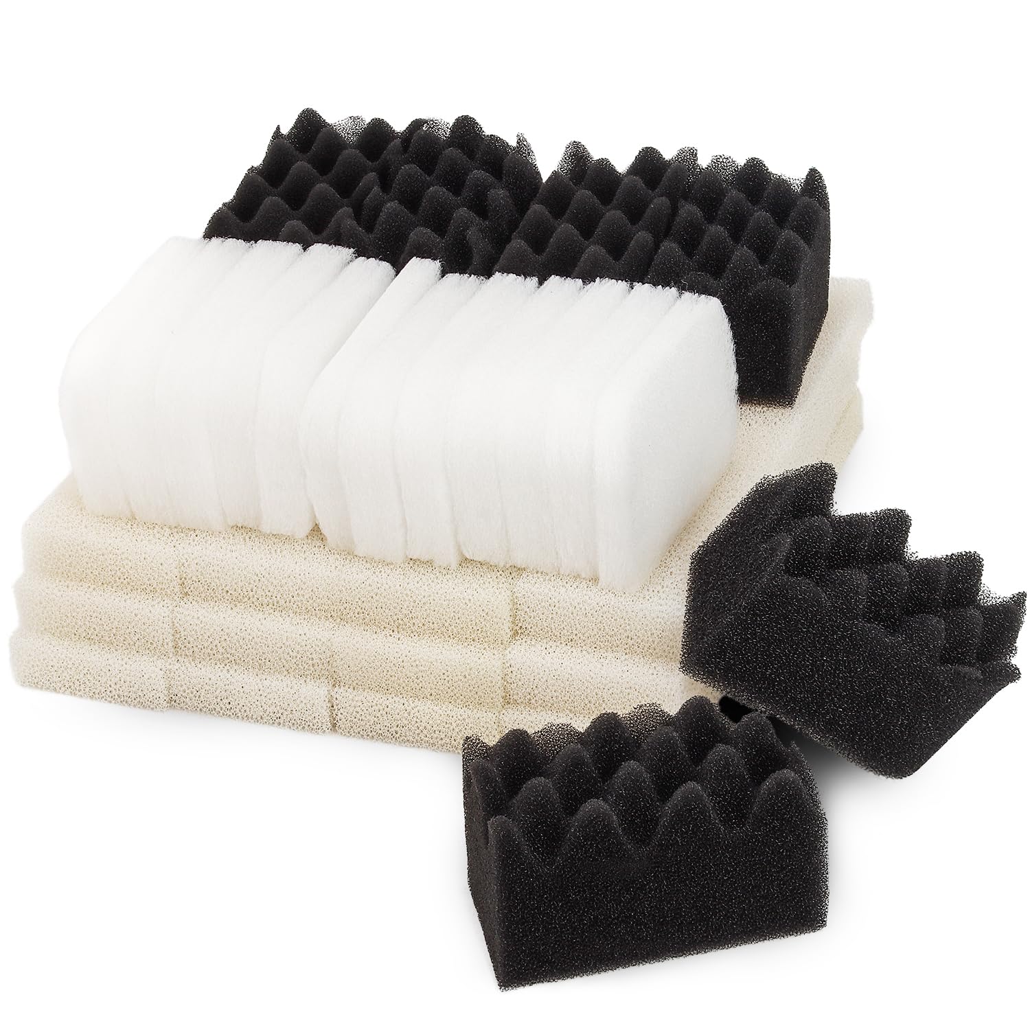 Value Pack of Foam Filters and Polishing Pads Set Fit for Fluval 404, 405,406 (Pack of 30)