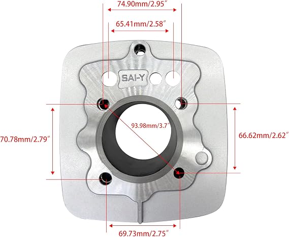 62mm Cylinder Piston Ring Gasket with Spark Plug Top End Rebuild Kit for CG150cc Taotao Lifan Dirt Bike Pit Bike ATV Motorcycle