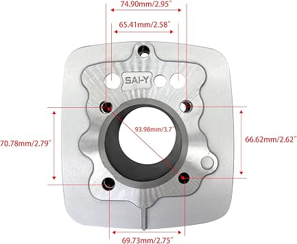 62mm Cylinder Piston Ring Gasket with Spark Plug Top End Rebuild Kit for CG150cc Taotao Lifan Dirt Bike Pit Bike ATV Motorcycle