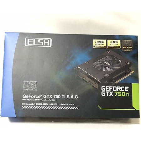 ELSA NVIDIA GeForce GD750Ti 2GB グラフィックボード GD750-2GERT