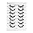 Happy Heartbeat 3D Clear Band Lashes Spiky Cat Eye False EyeLashes D Curl 12mm Short Manga Wispy Natural Reusable Soft Thin Invisible Band Fake lashes 7 Pairs (No.206)
