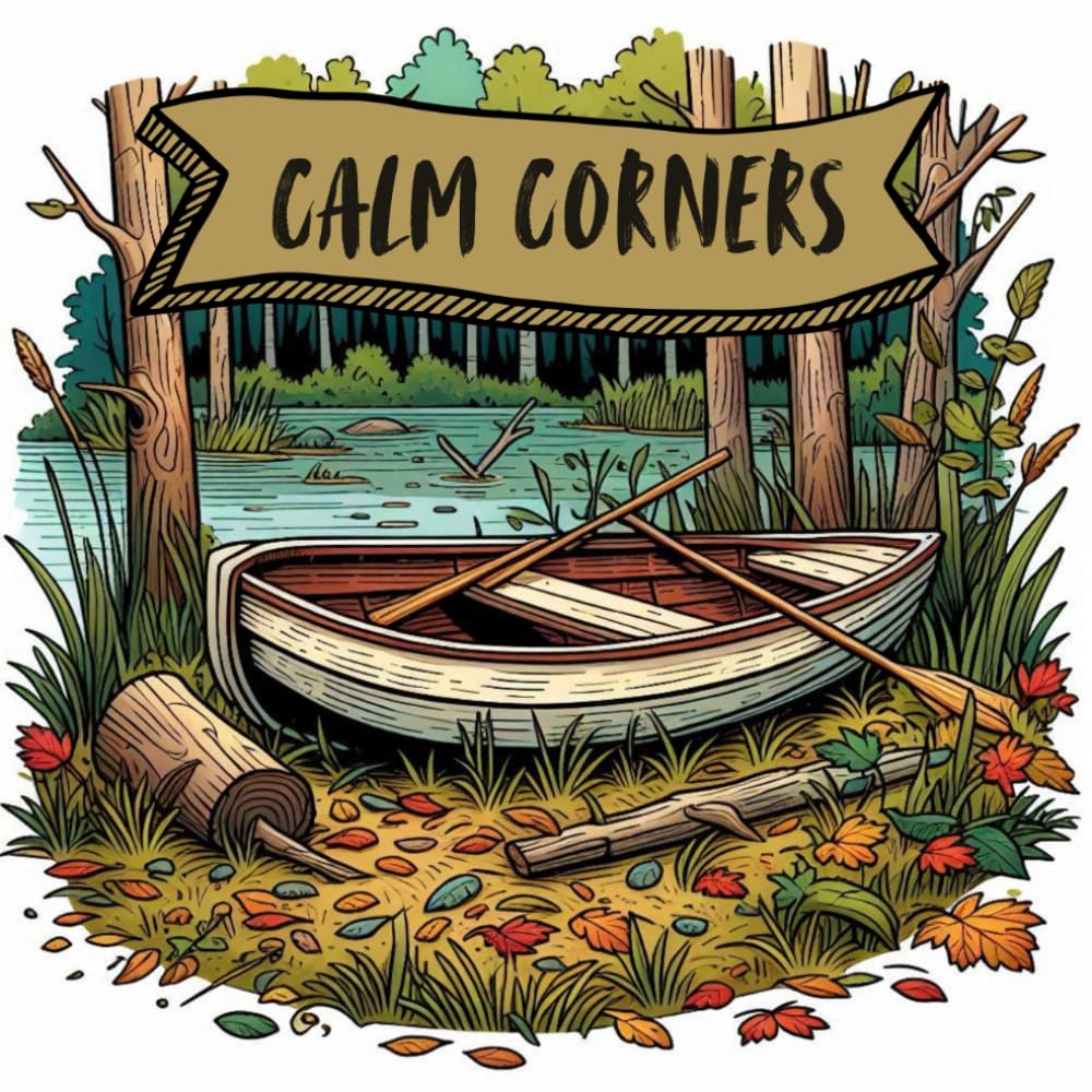 Calm Corners: Stress Relief Coloring Book (Countryside Coloring Book Series)
