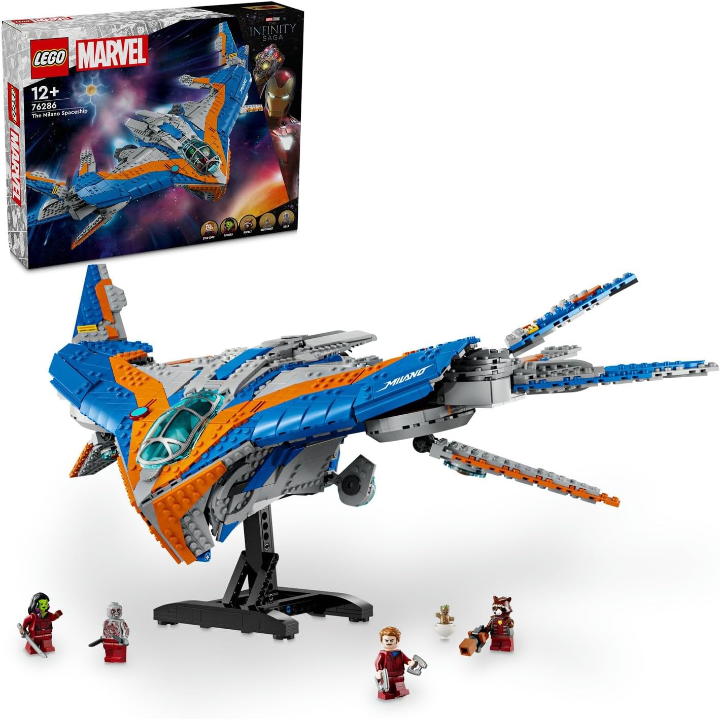 LEGO | Marvel Galaksinin Koruyucuları: Milano Uzay Gemisi 76286 – 12 Yaş ve Üzeri Süper Kahraman Sevenler İçin İnşa Edilebilen Uzay Gemisi Modeli İçeren Yaratıcı Yapım Seti (2090 Parça)