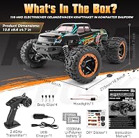 HAIBOXING 4WD RC Monster Truck 1:16 36 km/h Vízálló Versenyautó Gyerekeknek 7