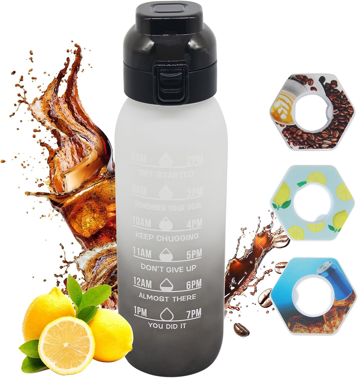BOSSETY 2-in-1 Trinkflasche 700ml - Sportflasche Mit Sprühfunktion