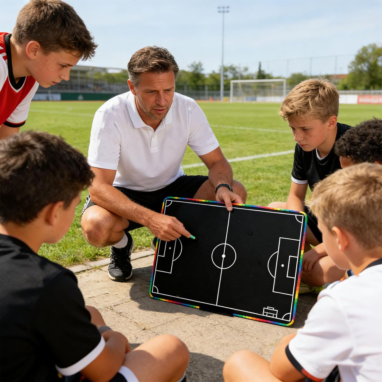 Touch Erase and Screen Football Training Board for Coaches Featuring 20 Inch Display Touch Pen Planning Tool Abs Materials Sports Board