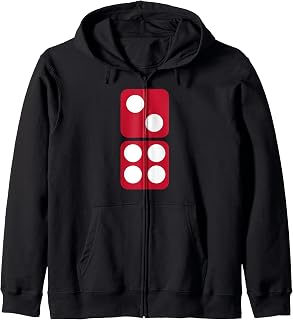 Popular Domino Costume | Domino Gifts Zip Hoodie