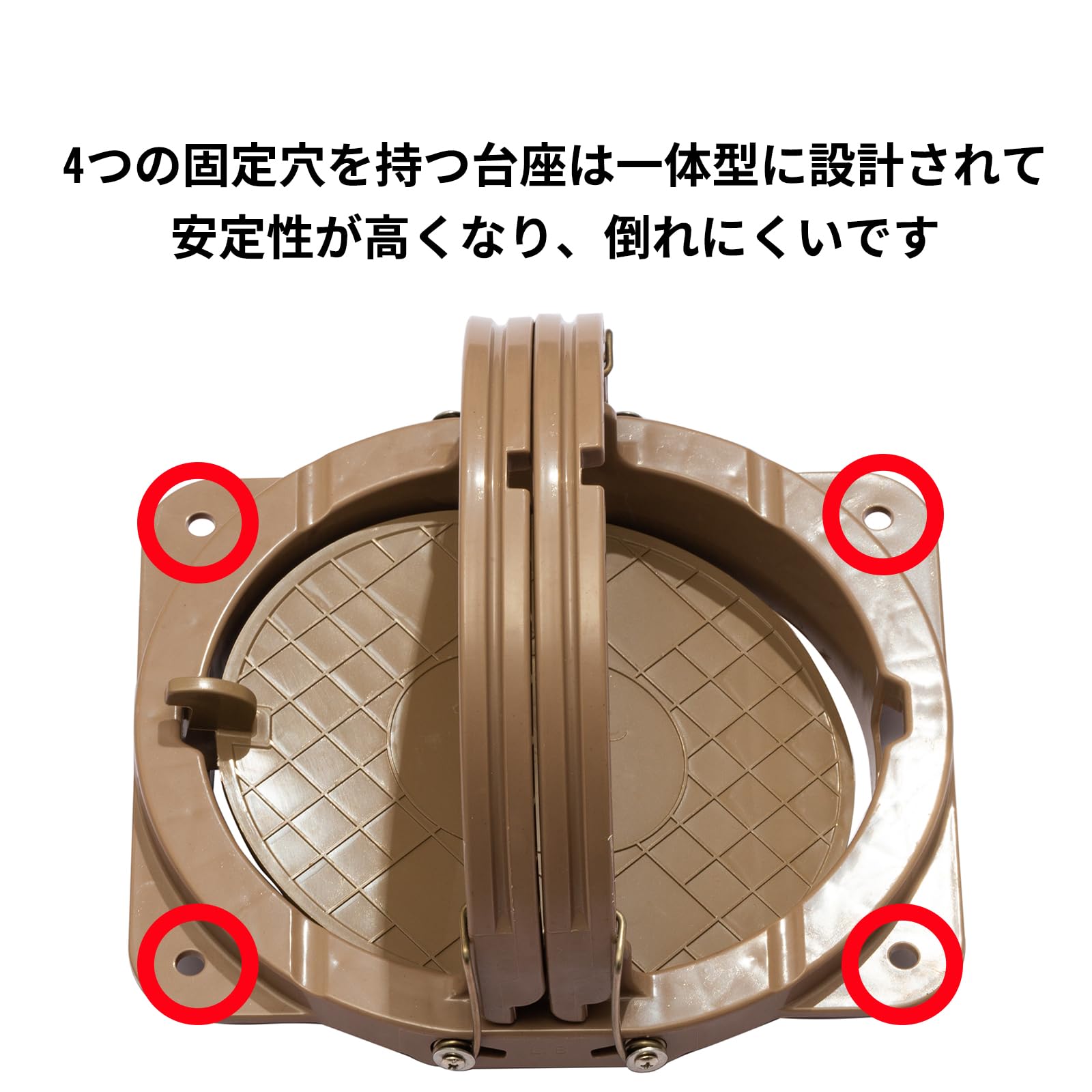 Amazon | 新型3代目くくり罠踏み板 20cm 台座一体型（台座はやや小型