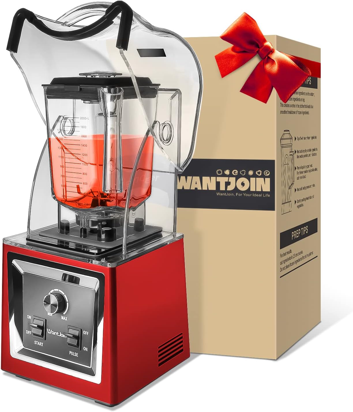 WantJoin Professional Soundproof Quiet Blender, Commercial