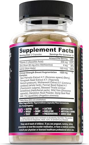 Miniatura 4 de las mejores píldoras naturales para el crecimiento y mejora de los senos  Suplemento de ampliación para aumentar tu confianza y tus curvas  con