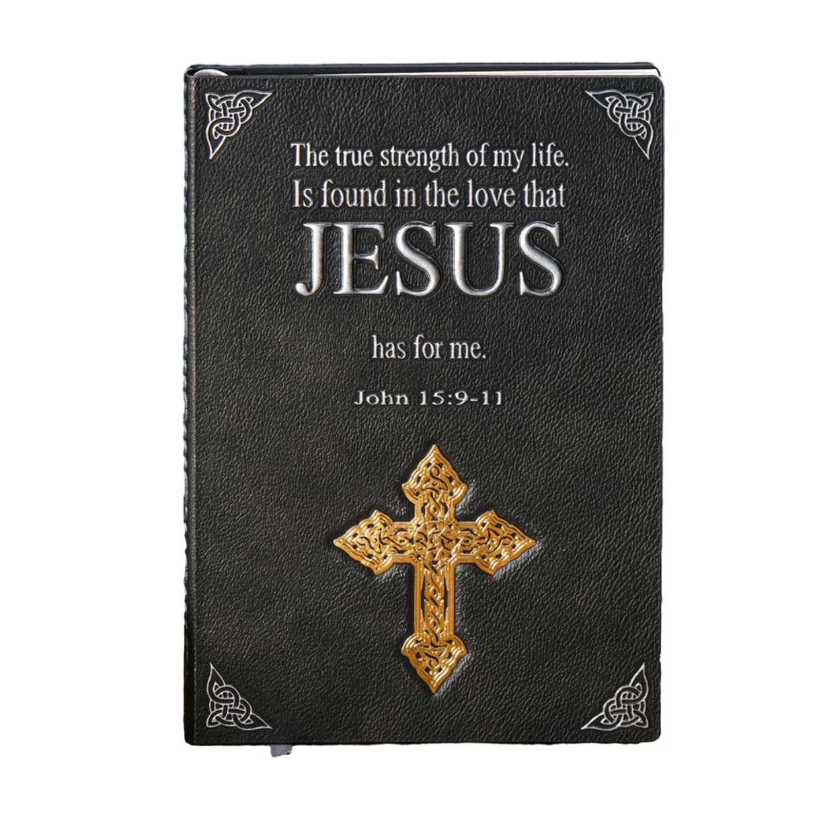 Bloc-notes rétro européen vintage avec patch métal cross argenté doré - 6