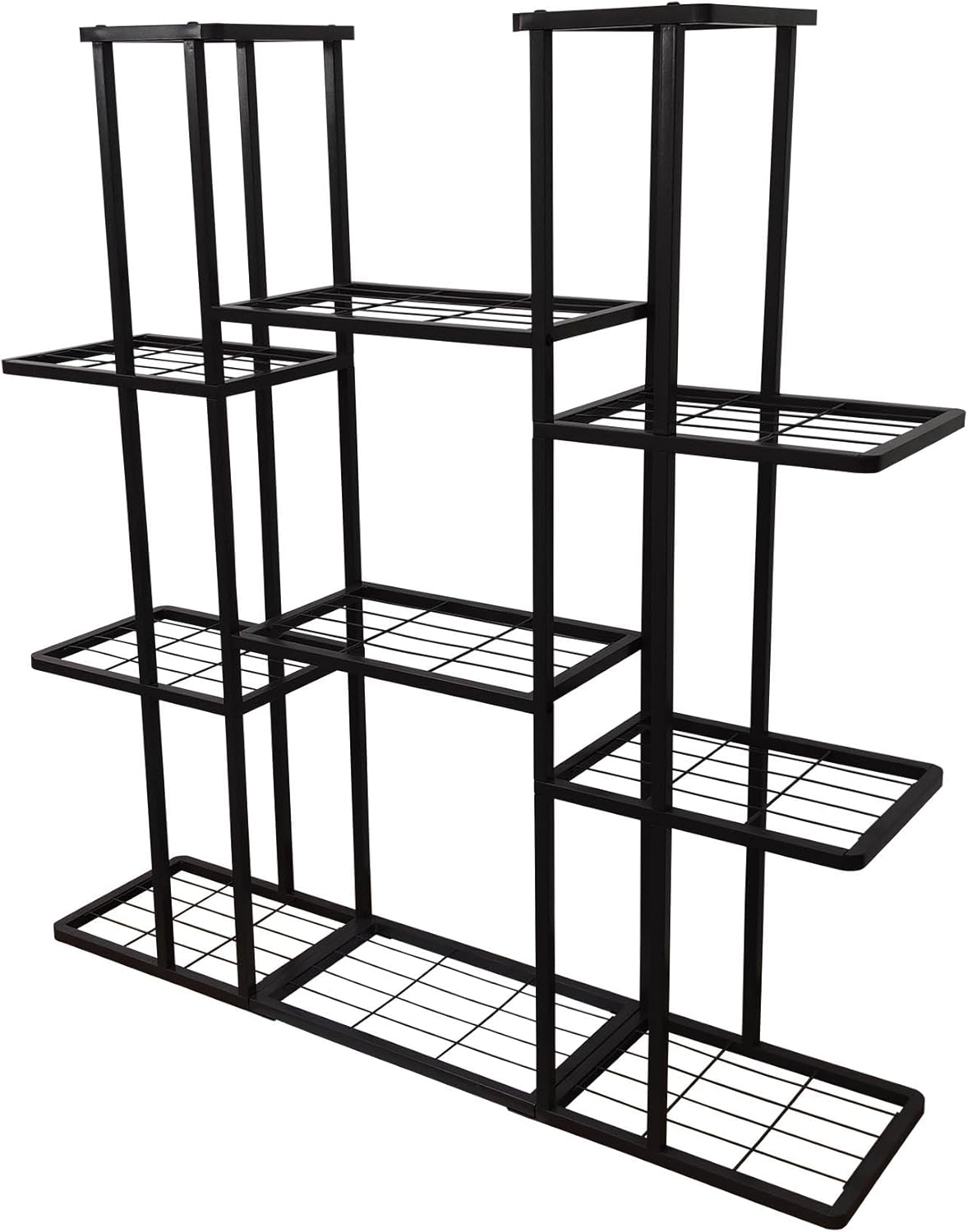 4 Tier 11 Potted Metal Large Plant Stand for Indoor Outdoor