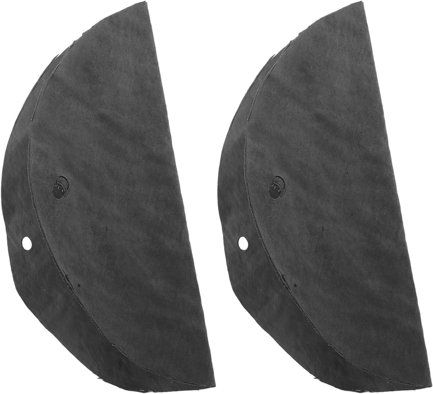 2pcs Round Pottery Bat Mat Black PVA with Double Hole Design