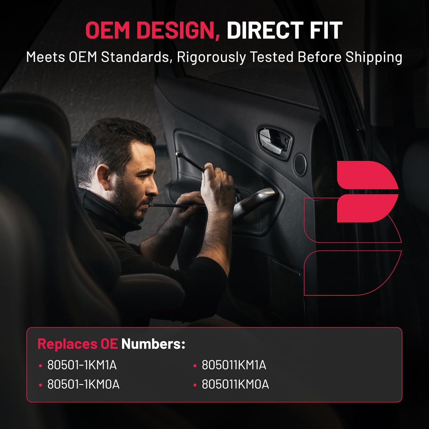 SYERAL Door Lock Actuator Motor Compatible with Nissan Juke 2011-2017 Replacement for 80501-1KM1A, 805011KM1A, 80501-1KM0A, 805011KM0A - Front Left Driver Side