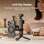 SMALLRIG One-Touch Deploy Mini Poignée de trépied pour appareil photo DJI Pochette Osmo 4 3 /Action 6/5 Pro/4/Nano, avec vis 1/4"-20 pour Insta360 pour GoPro, Appareil photo, lumière du panneau, support téléphonique, Max Charger 1.1lbs - 6049