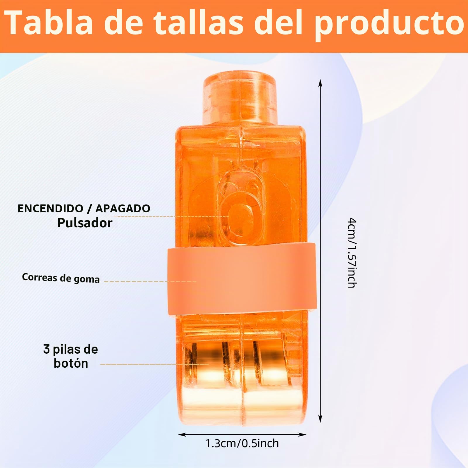 Juego De 40 Luces Led Para Dedos, Luz Led Multicolor, Anillo De Dedo, Linternas Led Para Colocar En Los Dedos, Linterna Para NiñOs, Para Fiestas, Bailes, Discotecas