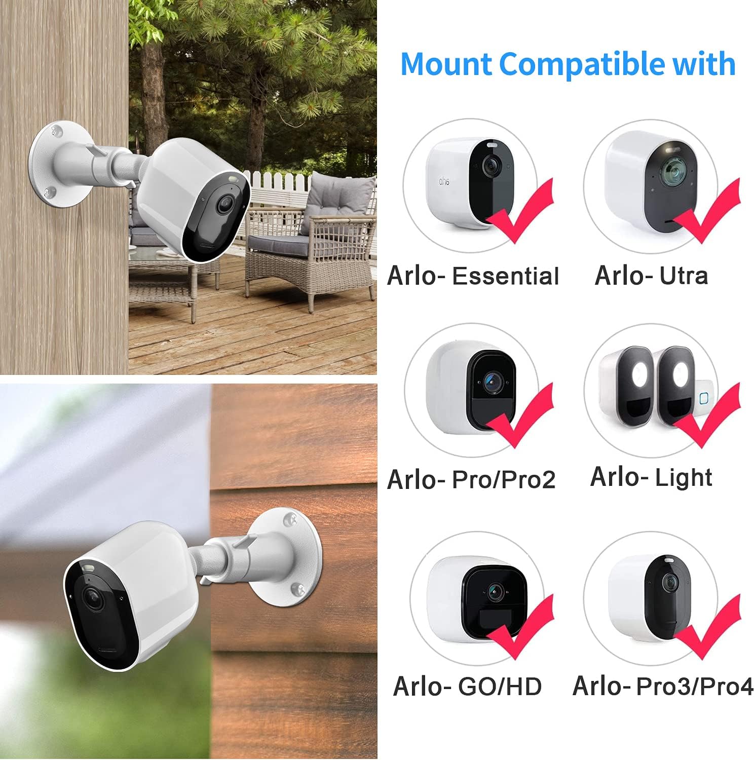 Arlo Camera Mount Arlo Pro Mounting Options In Gutter Mount For