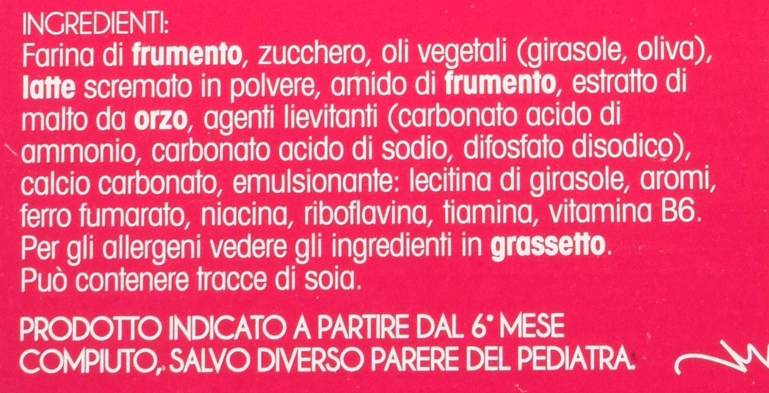 Prodotto per donazione - Plasmon il Biscotto,100% grano italiano selezionato, si scioglie in bocca e nel latte, Confezione da 6 x 720g