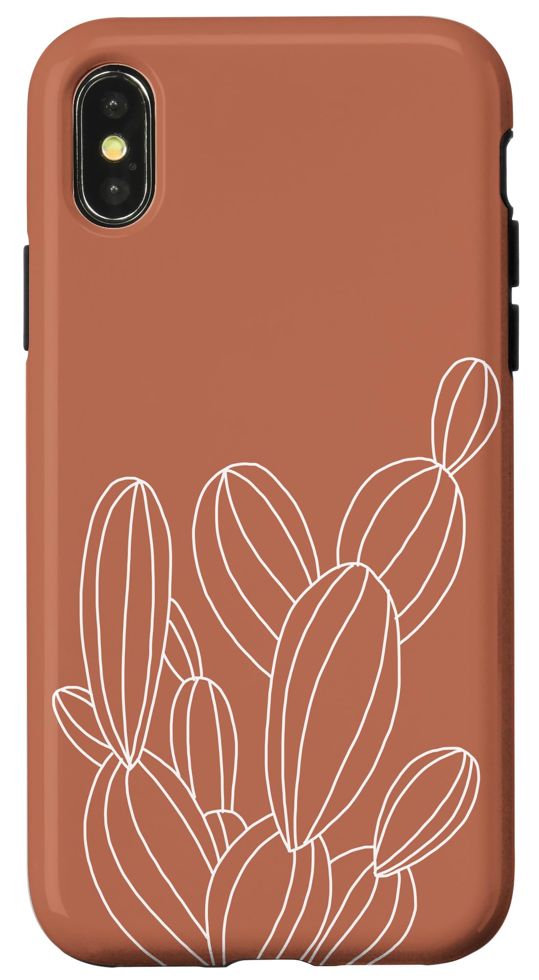 iPhone X/XS Cactus Botanical Desert Western Boho Modern Terracotta Case