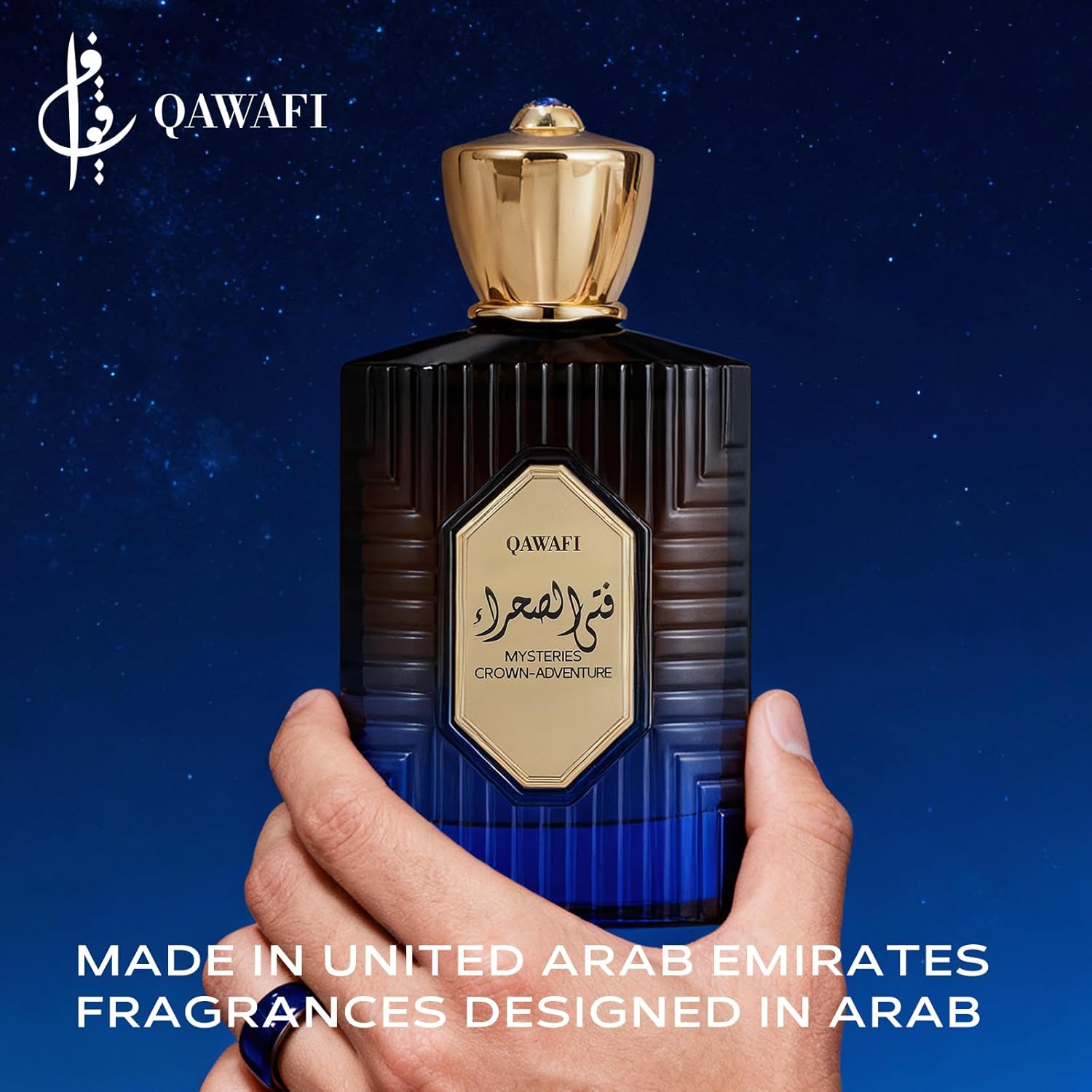 Mysteries Crown-Adventure, Sandalwood, Amber, Saffron, Warm and Spicy - Eau de Parfum Long-Lasting Fragrance for Men, 3.40 Ounce / 100 ml - Image 5