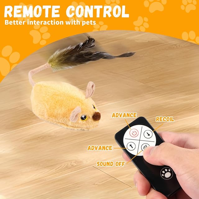 Foto 5 de 7 de BAODBF Juguete interactivo para gatos eléctrico, juguete para gatos automoviéndose para evitar obstáculos