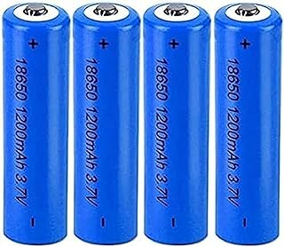 Aa Rechargeable Battery3.7V Batteries Button Top Cells 1200mAh Lithium Ion Battery (Button Top, 4PACK)
