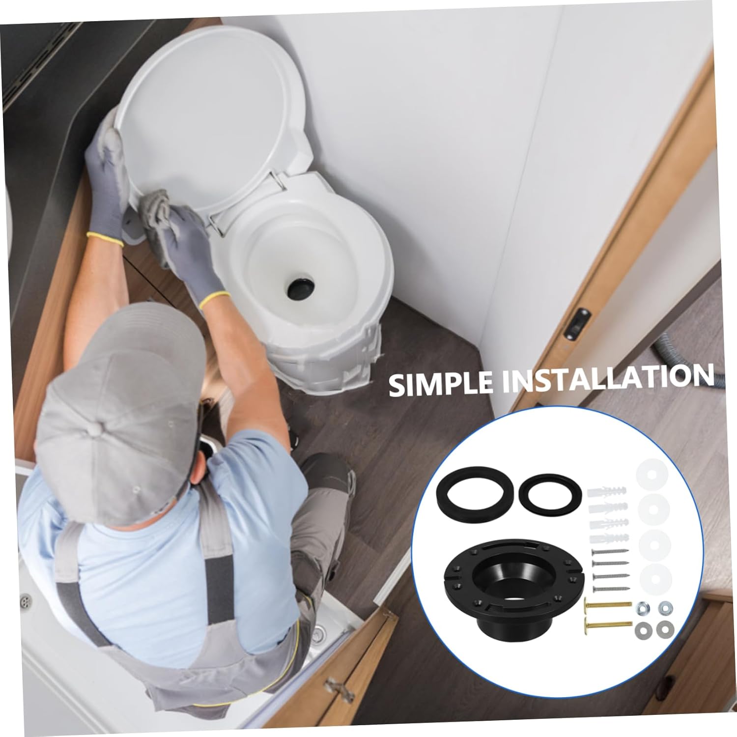 PRETYZOOM 1Set Toilet Seal Kit Practical Flush Valve Replacement with Reliable Gasket for Multiple Models Stable Materials Ensure No Leaks Odors Versatile Parts for Optimal