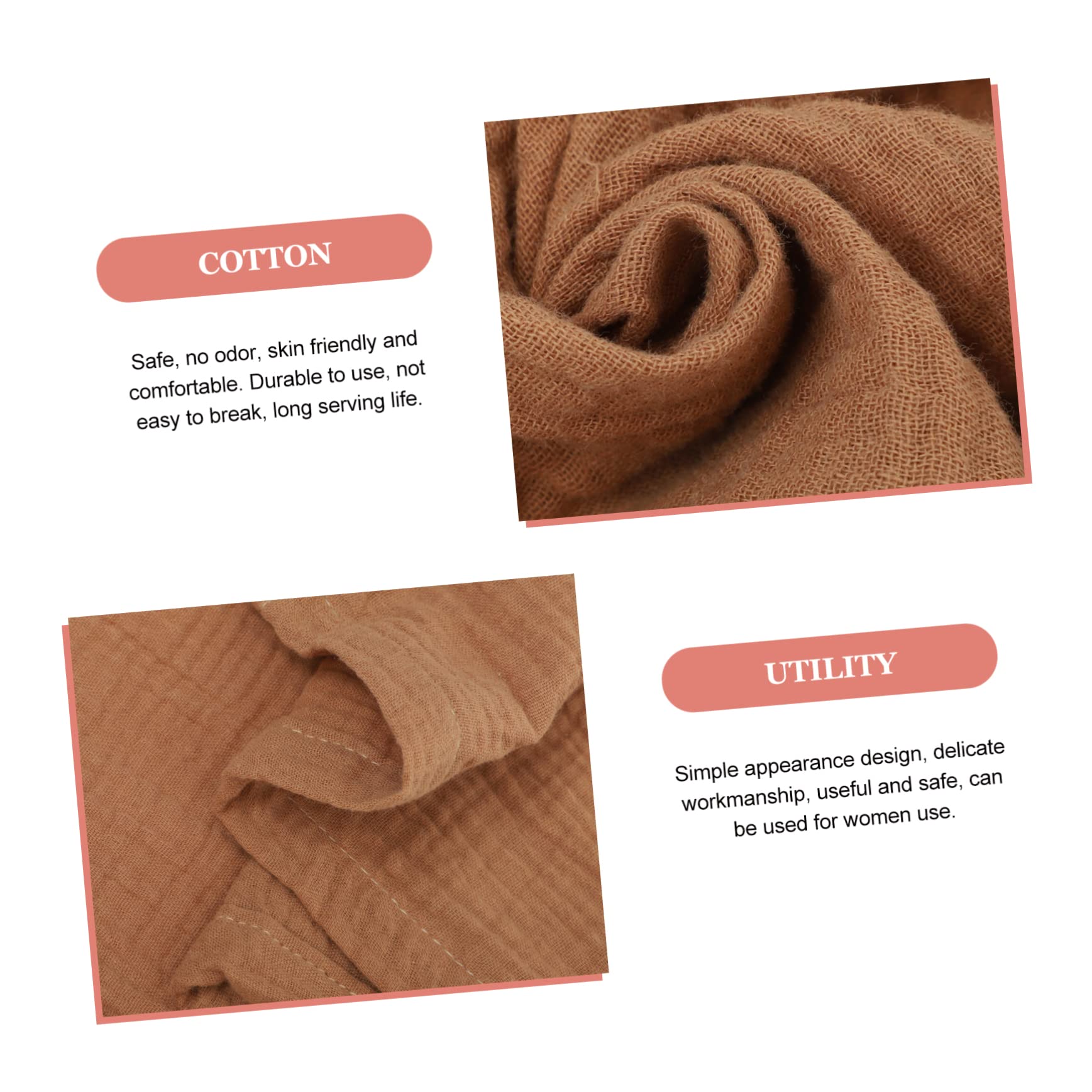 3stücke Stilltuch Für Unterwegs Baumwoll-stillabdeckung Atmungsaktiv Bequem Für Stillende Mütter Schützende Stilldecke Für Reisen Und Outdoor-aktivitäten Camel