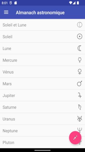 Almanach Astronomique – vue 2