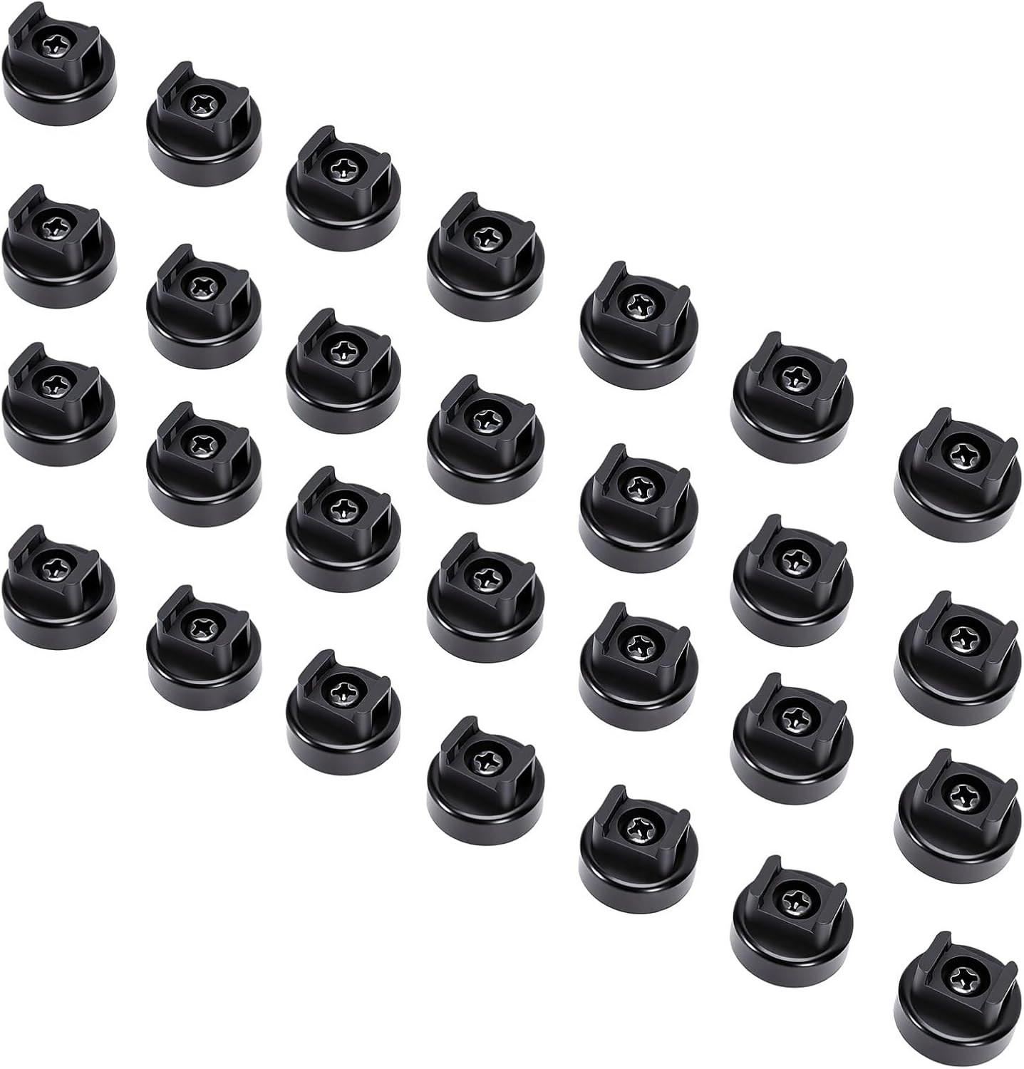 FTVOGUE Magnet Zip Tie Mounts, 25LBS Rubber Coated Cable Clips
