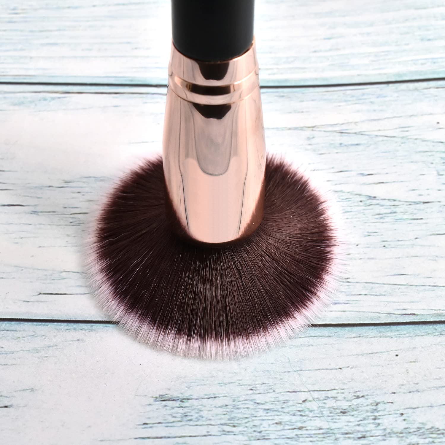 Pennello da trucco, bellezza, contouring, fibra sintetica alta qualità, cosmetici occhi e viso (pennello piatto)