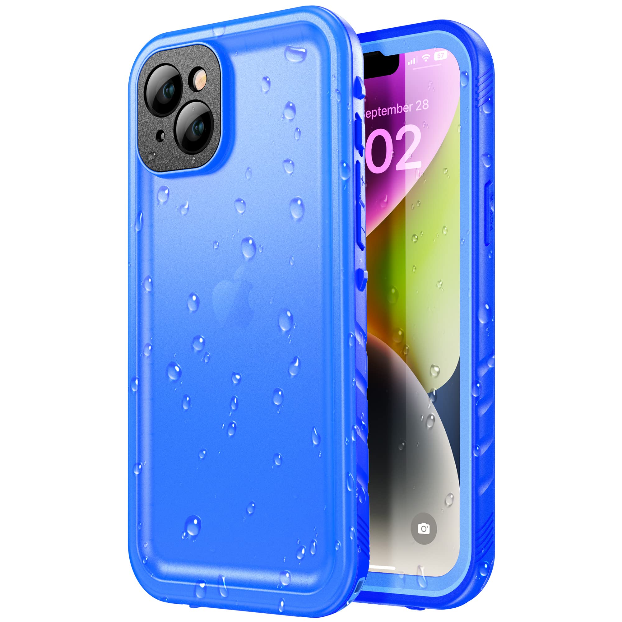 SPORTLINK Hülle Wasserdicht - 360 Grad Outdoor Schutzhülle Handyhülle Kameraschutz Displayschutz IP68 Waterproof Staubdicht Stoßfest Panzerhülle
