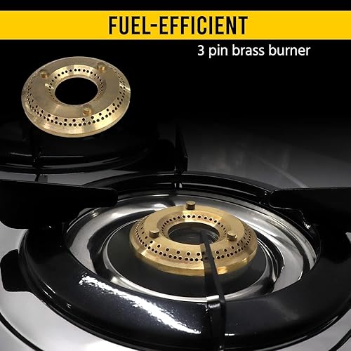 Miniatura 5 de Estufa de propano de 3 quemadores  Estufa de camping de acero inoxidable para autocaravana  Estufa de propano portátil para cocinar al aire libre