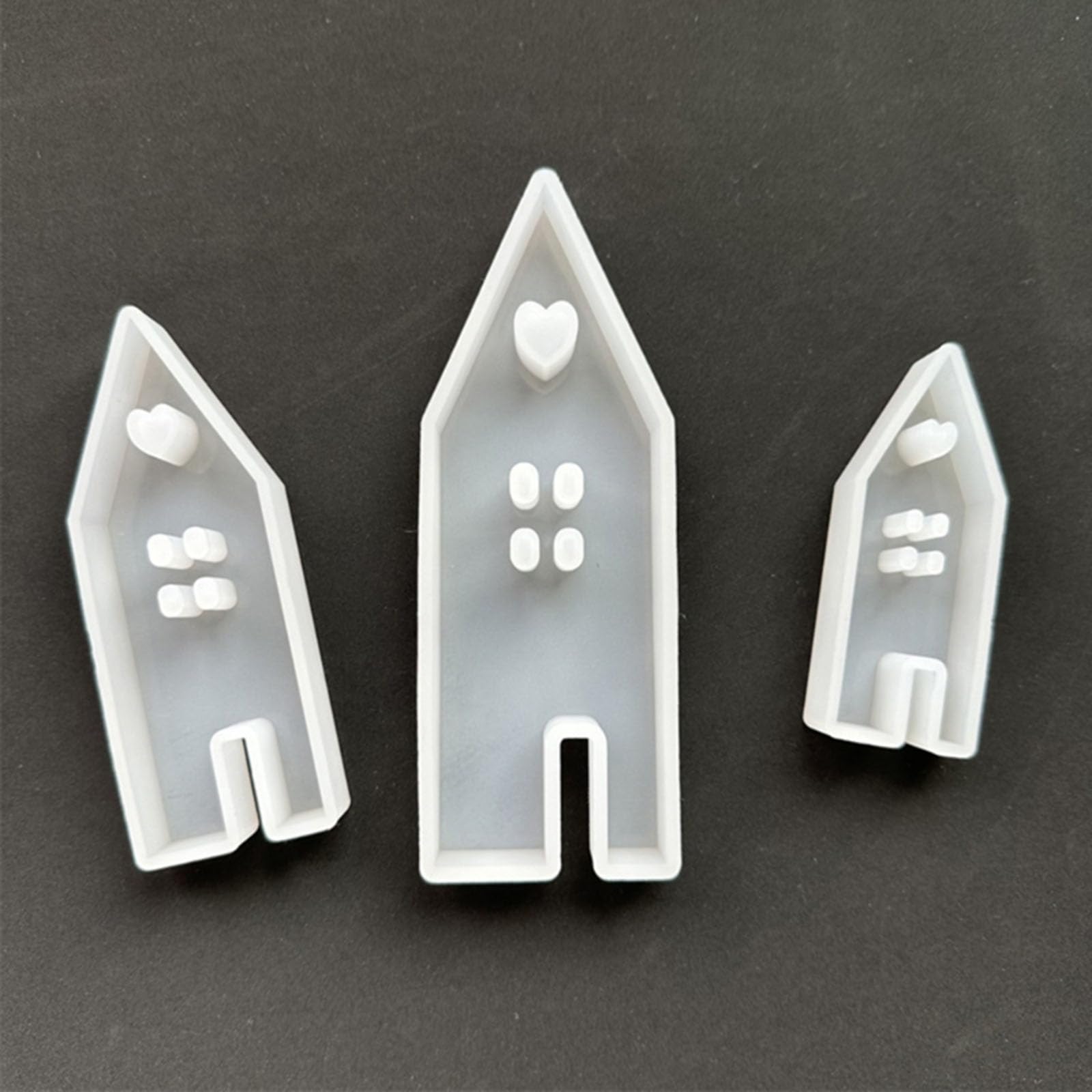 5 Stampi In Silicone A Forma Di Casa Per Candele, Sapone, Resina E Gesso – Flessibili E Riutilizzabili