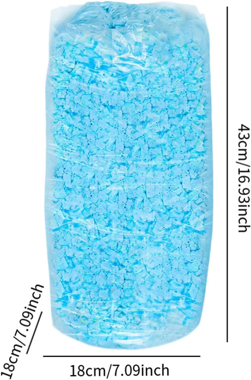Memory Foam Bean Bag Filler Replacement for Dog Beds and Stuffed Animals, Blue