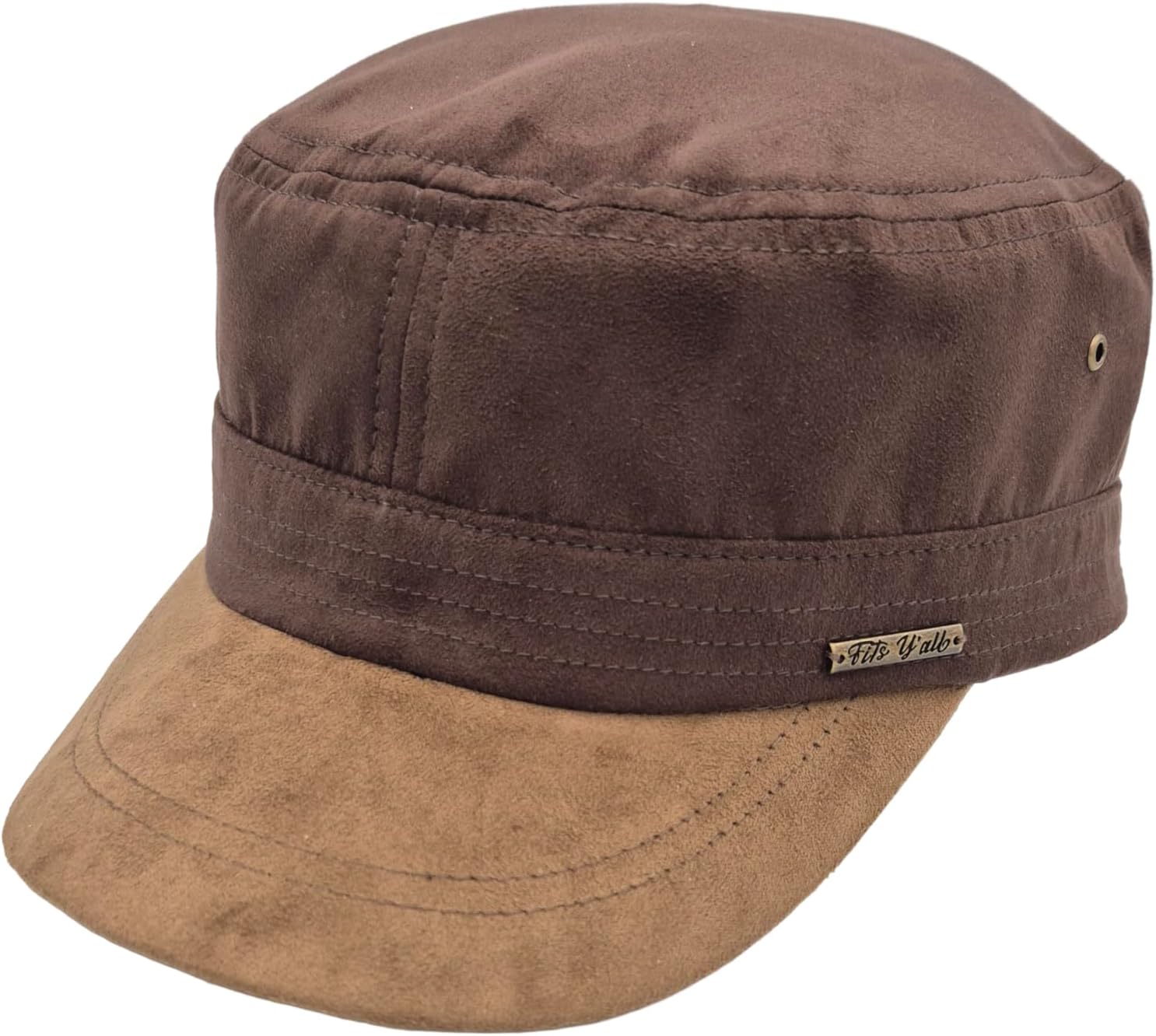 Fits Y’All Military Cadet Cap: Adjustable, Lightweight, Breathable, Flat Top, Newsboy Cap, Utility Cap for Men, Women, Unisex