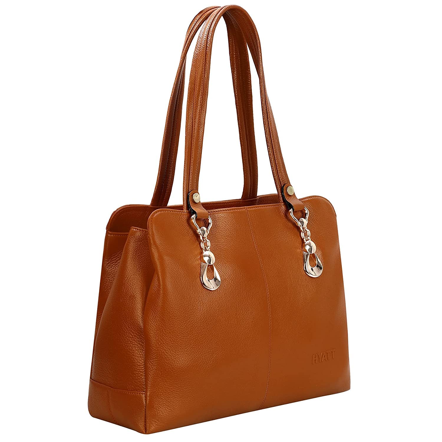 Full Grain Natural Leather Top Handle Tote Handbags & Shoulder Bags For Women Daily Office Use Branded (Dimension- L-15 X H-10 x W- 4 Inch | Weight- 0.7 KG - P-image-42