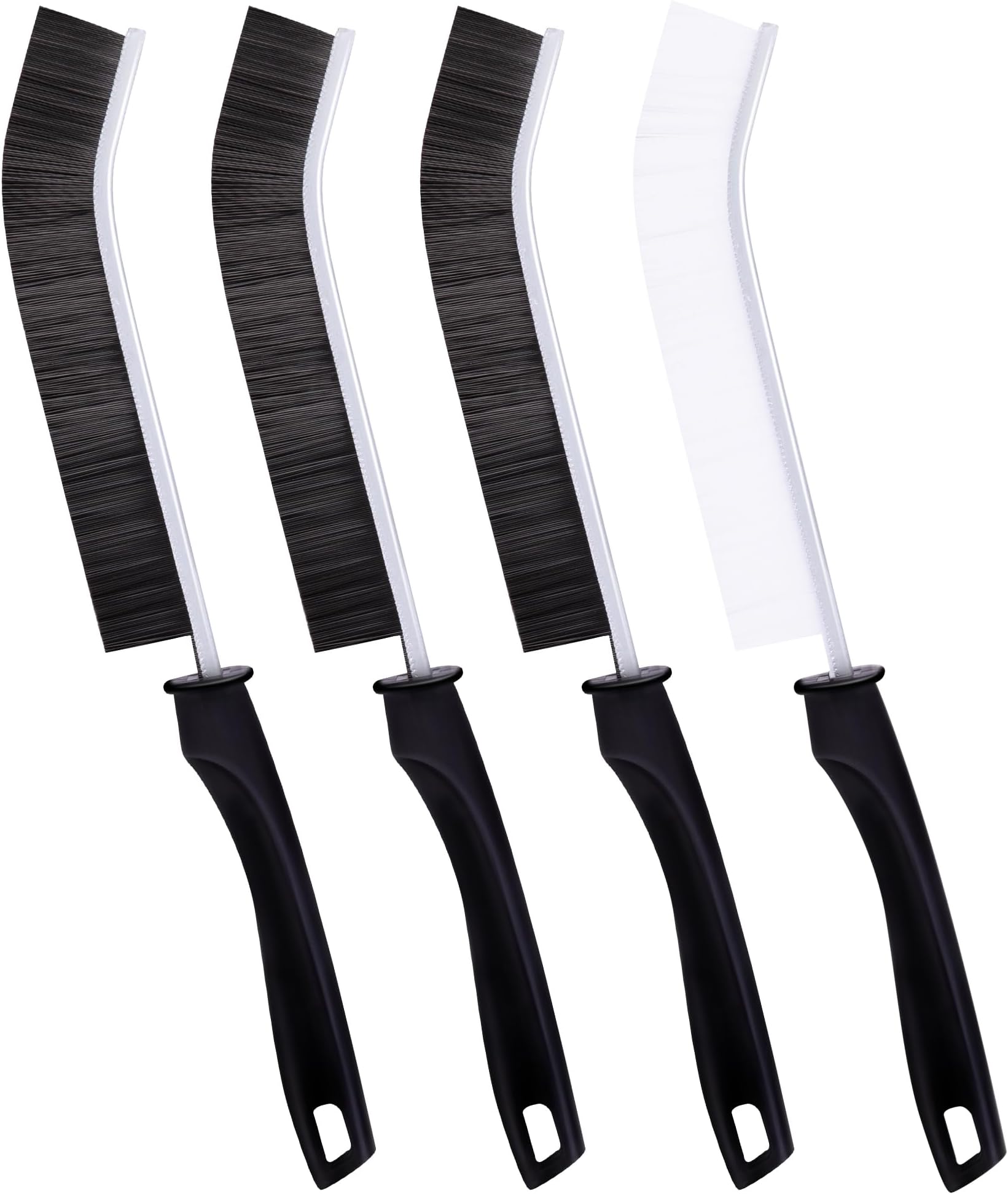 4Pcs Crevice Cleaning Brush Hard Bristle Crevice Cleaning Brush, Ginsco Multifunctional Crevice Cleaning Tools, Scrub Brush Grout Cleaner Brush Small Brush for Household Use Kitchen Bathroom