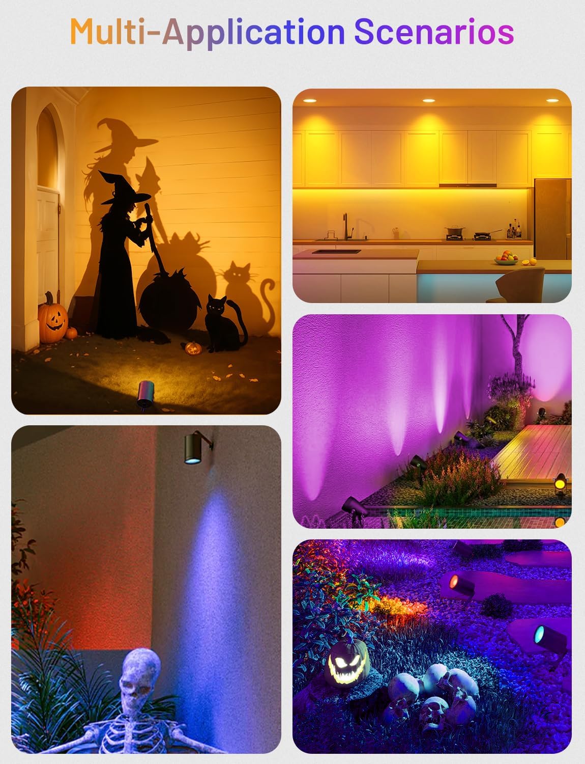 LED MR16 Purple Light Bulb 4W, 20W 35W 50W Halogen Equivalent, 12V Low Voltage GU5.3 Bi-Pin Led Purple Bulbs for Outdoor Landscape Yard Garden Tree Pool Holiday Lighting, 38 Deg, 6 Pack