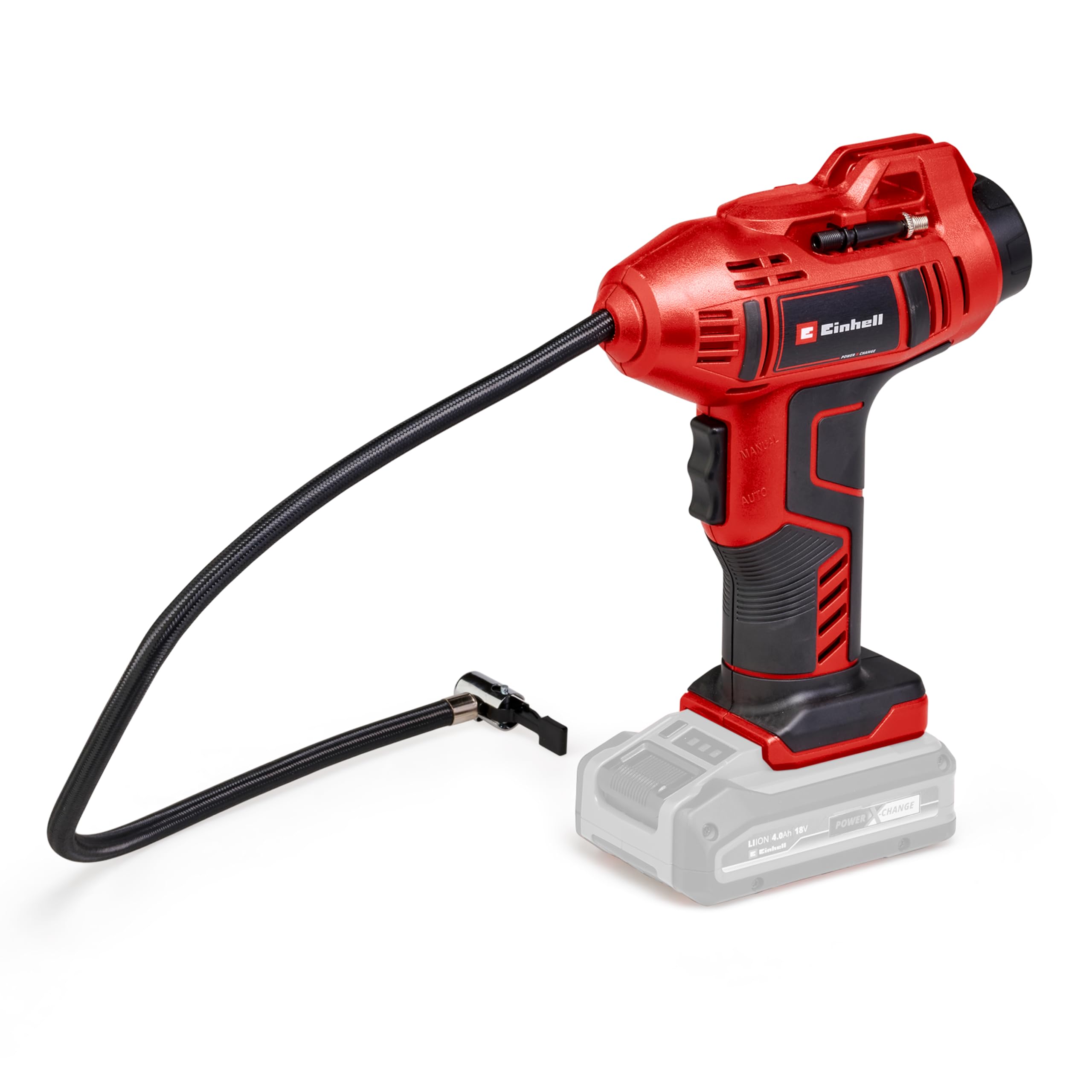 Einhell Akku-Autokompressor CE-CC 18 Li-Solo Power X-Change (Li-Ion, 18 V, max. 11 bar, 60 cm Druckluftschlauch, automat. Abschaltfunktion, Lieferung ohne Akku & ohne Ladegerät) - 1