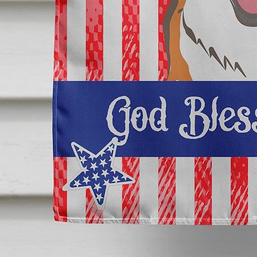 Vista 192 de Caroline's Treasures BB2171GF American Flag and Border Collie Garden Flag Mailbox Flag Decorative Yard Flag Banner Outside Patio Artwork Yard Flower
