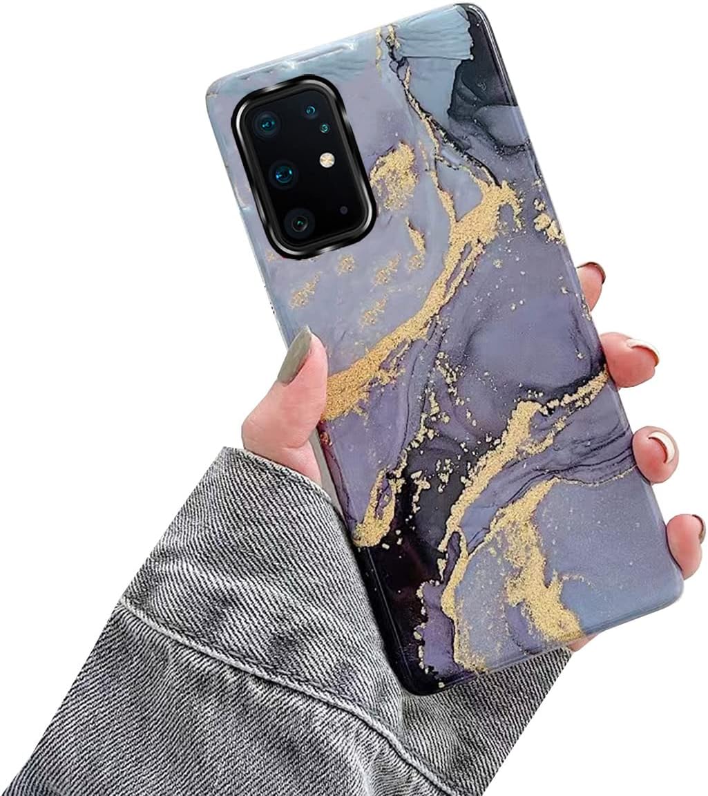 NC Galaxy S20 Plus Case Protective Cover Marble Phone Case for Women Girls Men Sparkle Glitter Slim Fit Shockproof Soft Silicone TPU Bumper Case for Samsung Galaxy S20 Plus 5G Case 6.7"-Black Sand